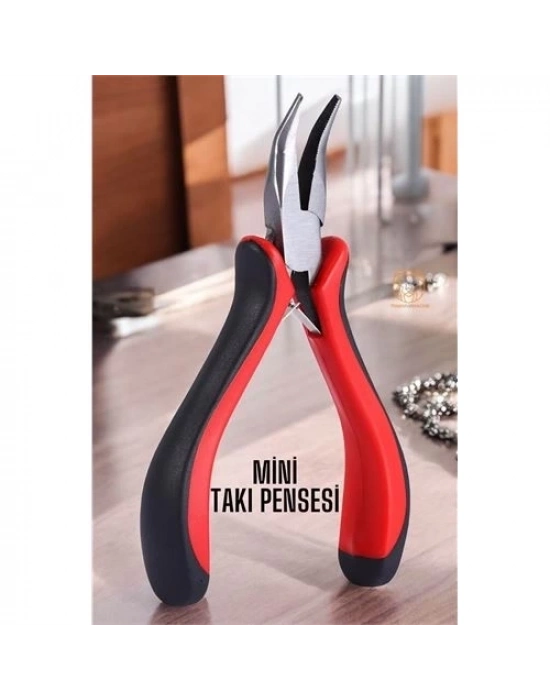 ÇOK SATAN Profesyonel Mini Eğri Kargaburun Takı Pensesi
