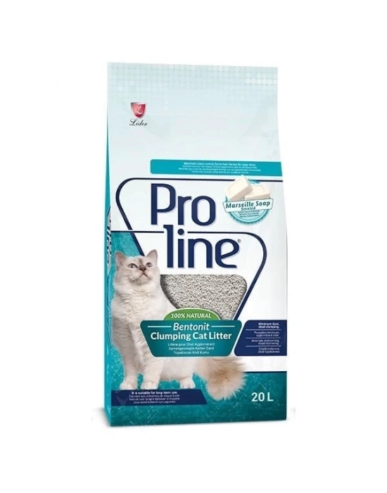 ÇOK SATAN Proline Marsilya Sabun Kokulu Topaklanan Bentonit Kedi Kumu 20 Lt