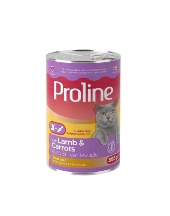 ÇOK SATAN Proline Pate İçinde Et Parçacıklı Kuzu Etli ve Havuçlu Yetişkin Konserve Kedi Maması 395 Gr