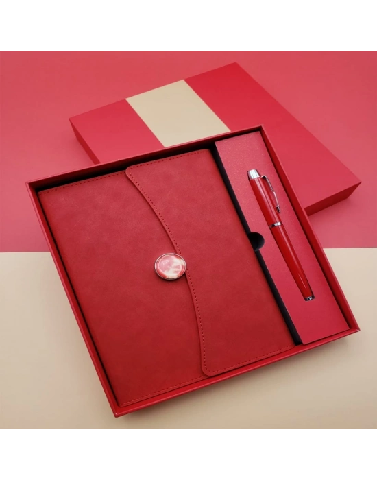 ÇOK SATAN Promosyon Defter Kalem Seti Kırmızı Renk