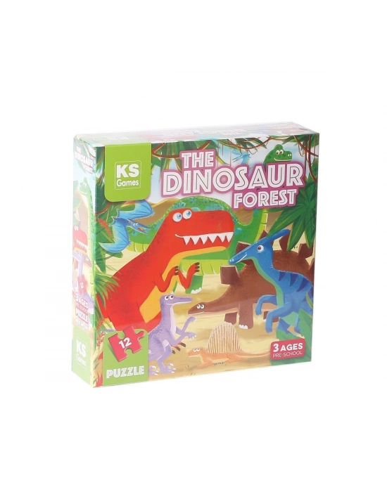ÇOK SATAN PRS 32703 The Dinosaur Forest Pre School Puzzle 12 Parça