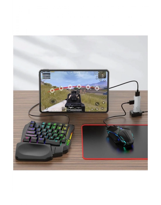 ÇOK SATAN Pubg Mobil Oyun Kiti 5in1 Bt5.3 Klavye Mouse Dönüştürücü Seti Pugb Seti