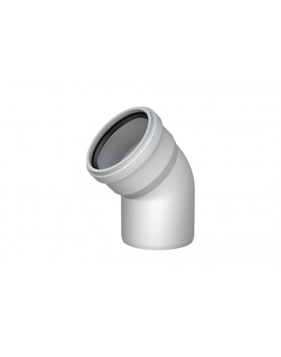® Pvc Atık Su Borusu 45 derece 75 mm 10 Adet