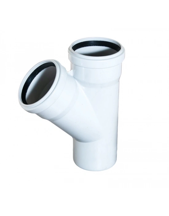 ® Pvc Atık Su Borusu 50x50 Tek Çatal 45 Derece 10 Adet