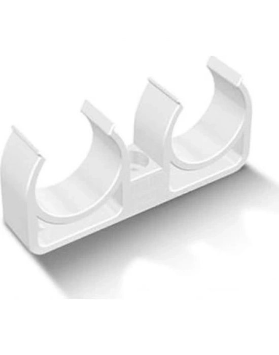® Pvc Boru PPRC Çiftli Kelepçe 32 mm 10 Adet