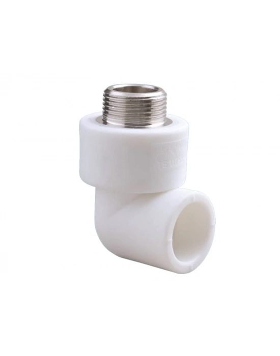 ® Pvc Boru PPRC Dış Dişli Dirsek 25x1/2 10 Adet