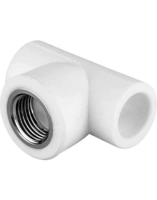 ® Pvc Boru PPRC İç Dişli Te 25x1/2 10 Adet