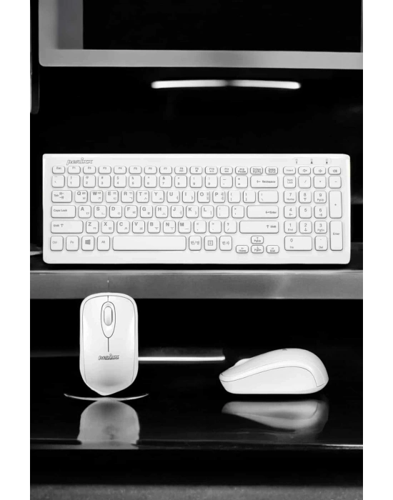 ÇOK SATAN Q Klavye Beyaz Klavye Ve Mouse Seti Kablosuz USB Girişli