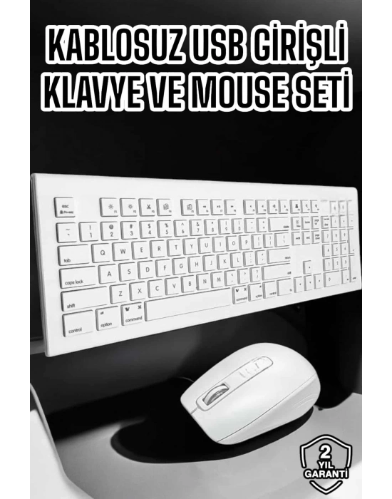 ÇOK SATAN Q Klavye Klavye ve Mouse Seti USB Girişli Kablosuz