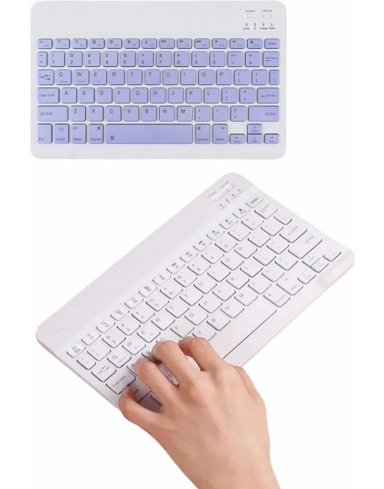 ÇOK SATAN Q Klavye Türkçe Bluetooth Klavye Tüm Cihazlara Uyumlu Kablosuz