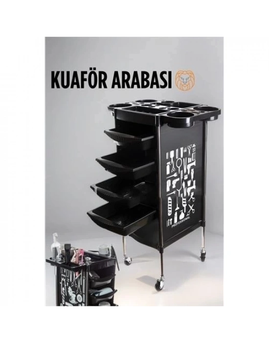 ÇOK SATAN Raflı Kuaför Arabası Absolute Professional