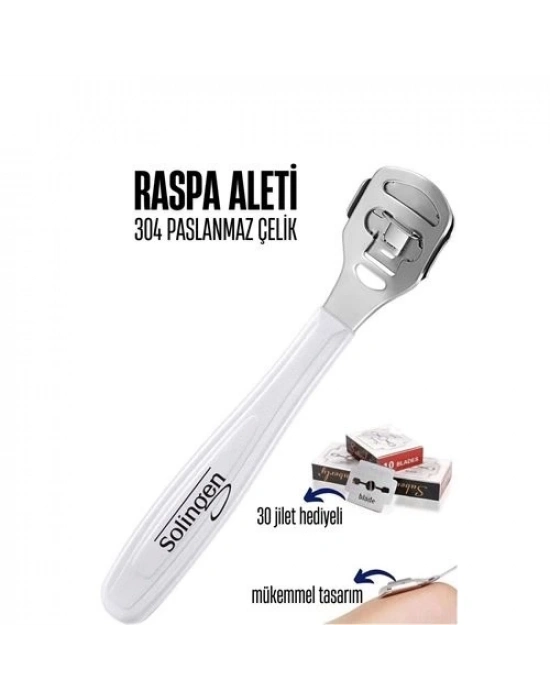 ÇOK SATAN Raspa Aleti 30 Jilet Yedekli Solingen Profesyonel