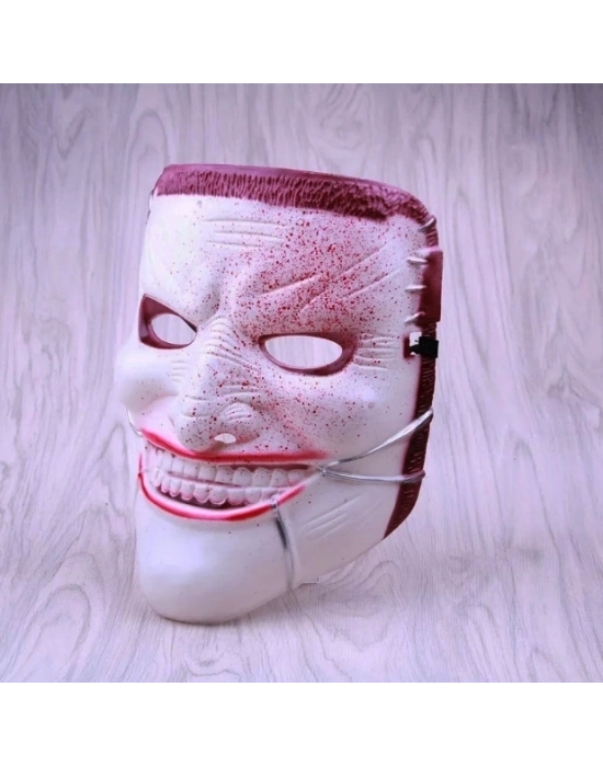 ÇOK SATAN Reçine Ölüm Joker Maskesi Kanlı 23x18 Cm
