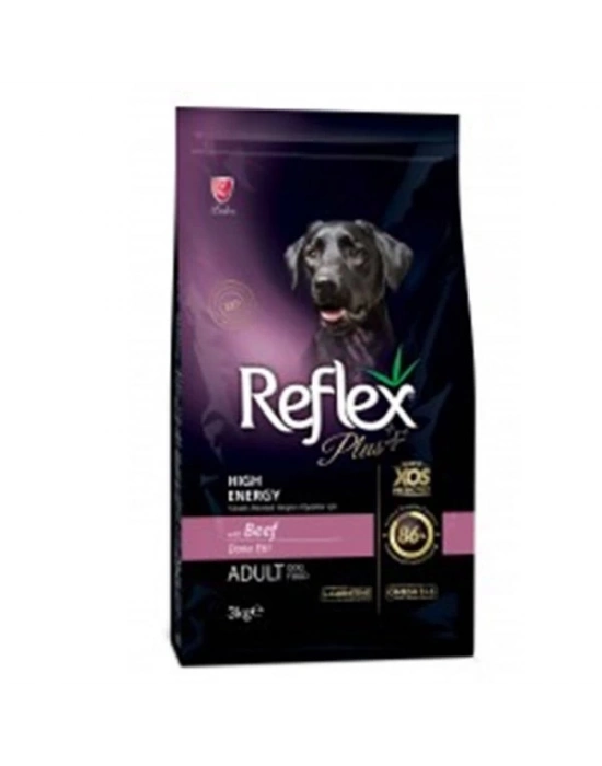 ÇOK SATAN Reflex Plus Biftekli High Energy Yetişkin Köpek Maması 3 Kg