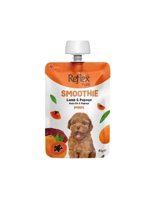 ÇOK SATAN Reflex Plus Smoothie Kuzu Etli ve Papayalı Sıvı Yavru Köpek Ödül Maması 85 Gr