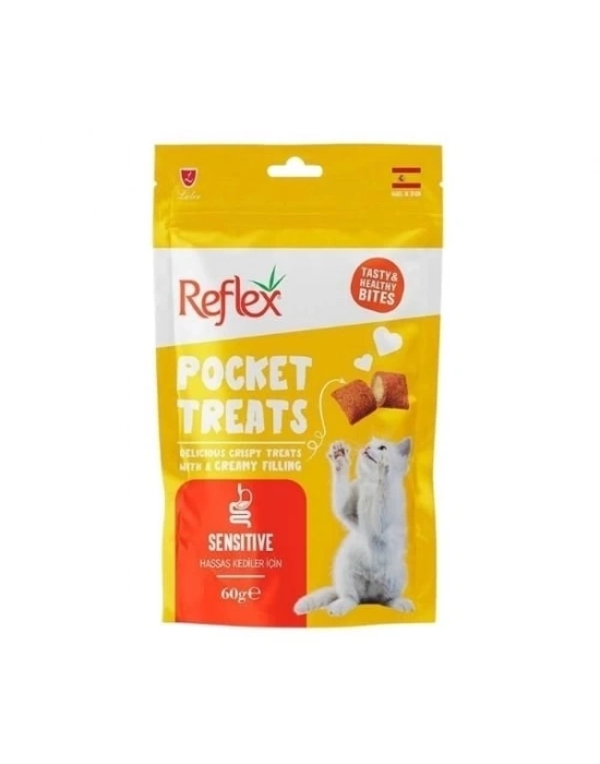 ÇOK SATAN Reflex Pocket Treats Sensitive Kedi Ödül Maması 60 Gr