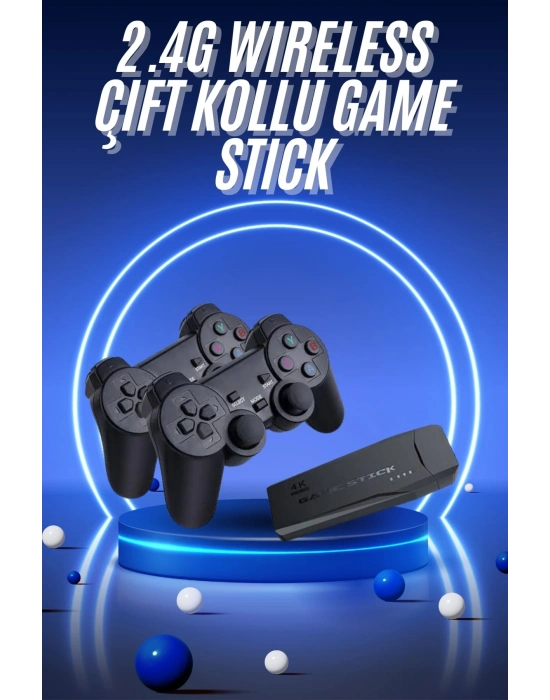 ÇOK SATAN Retro Game Stick Çift Kol Kablosuz Atari Oyun Konsolu 2.4g Uyumlu