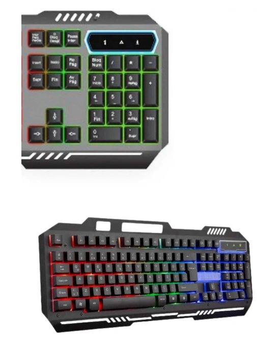 ÇOK SATAN RGB Işıklı Gaming Oyuncu Klavye Q Klavye Mouse Hediyeli