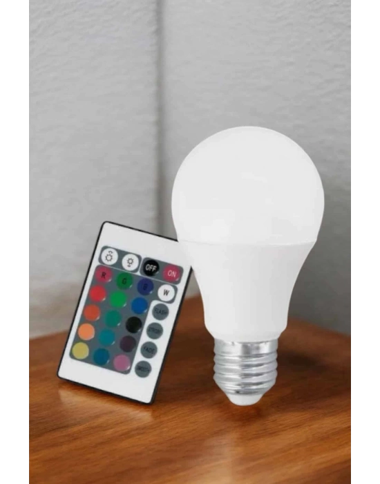 ÇOK SATAN RGB Led Lamba Led Işık Ampul Renk Değiştirebilen 100 Watt
