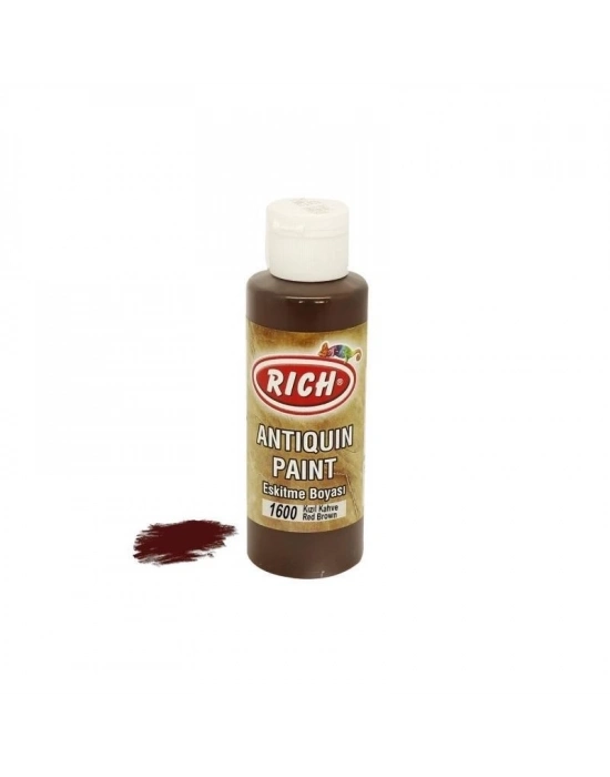 ® Rich 1600 Kızıl Kahve 120 ml Eskitme Ahşap Boyası
