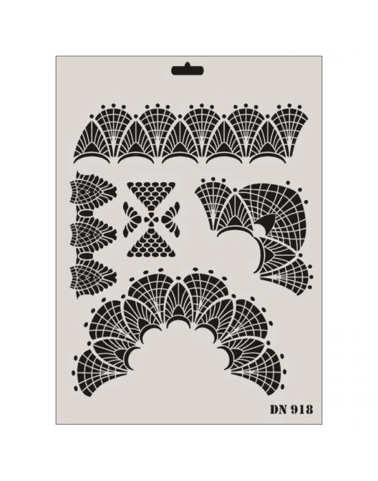 ® Rich Dantel Seri DN-918 Stencil 35x25 cm