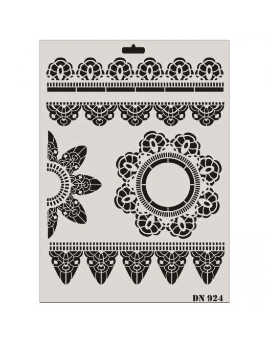 ® Rich Dantel Seri DN-924 Stencil 35x25 cm