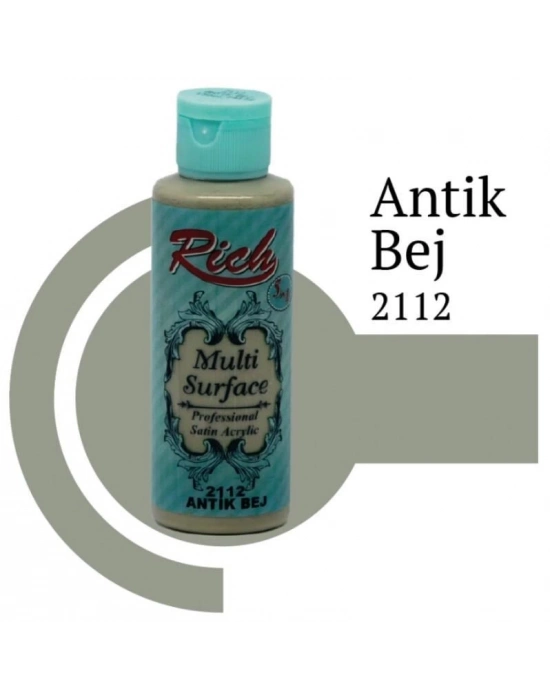 ® Rich Multi Surface 2112 Antik Bej Akrilik Boya 120 cc