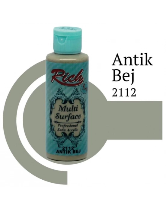 ® Rich Multi Surface 2112 Antik Bej Akrilik Boya 120 cc