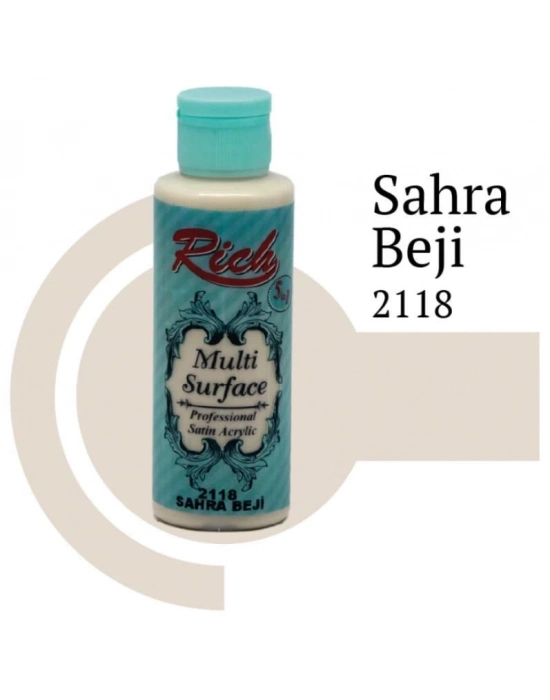 ® Rich Multi Surface 2118 Sahra Beji Akrilik Boya 120 cc
