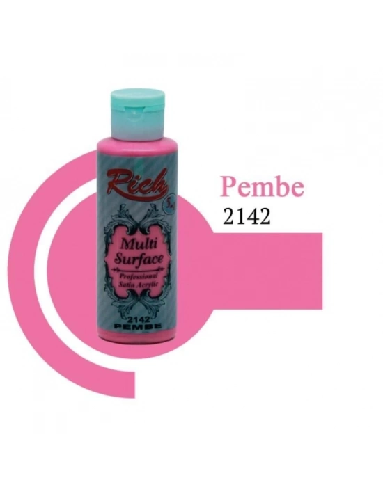 ® Rich Multi Surface 2142 Pembe Akrilik Boya 120 cc