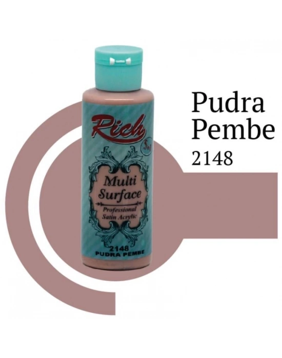 ® Rich Multi Surface 2148 Pudra Pembe Akrilik Boya 120 cc