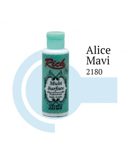 ® Rich Multi Surface 2180 Alice Mavi Akrilik Boya 120 cc