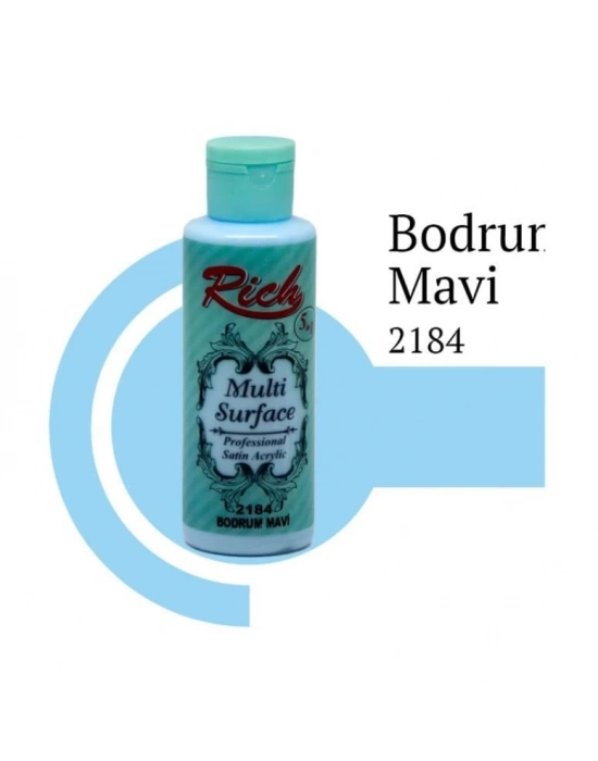 Rich Multi Surface 2184 Bodrum Mavi Akrilik Boya 120 cc