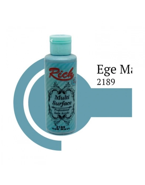 ® Rich Multi Surface 2189 Ege Mavi Akrilik Boya 120 cc