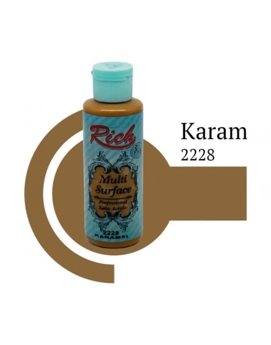 ® Rich Multi Surface 2228 Karamel Akrilik Boya 120 cc