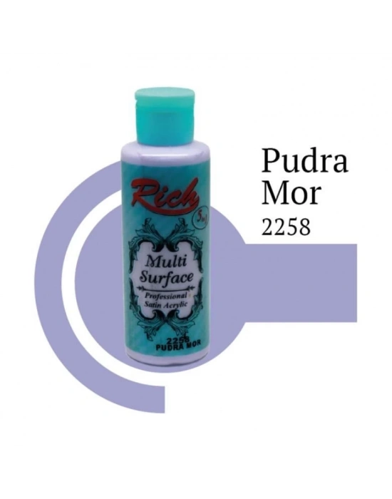® Rich Multi Surface 2258 Pudra Mor Akrilik Boya 130 cc