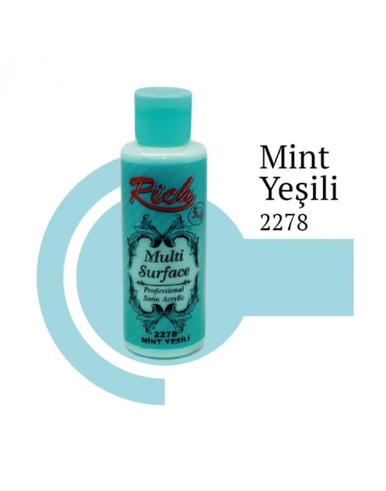 ® Rich Multi Surface 2278 Mint Yeşili Akrilik Boya 120 cc