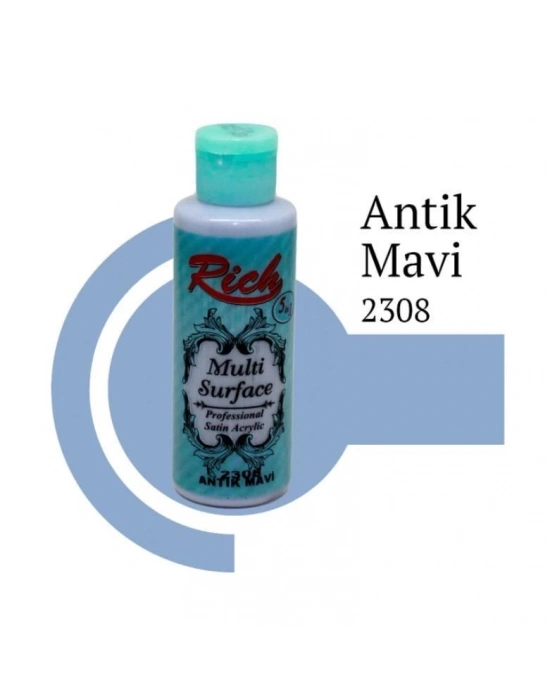 ® Rich Multi Surface 2306 Antik Mavi Akrilik Boya 120 cc