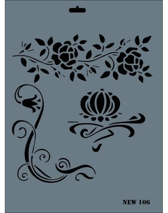 ® Rich New Seri N-106 Stencil 35x25 cm