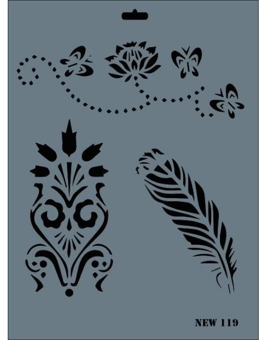 ® Rich New Seri N-119 Stencil 35x25 cm