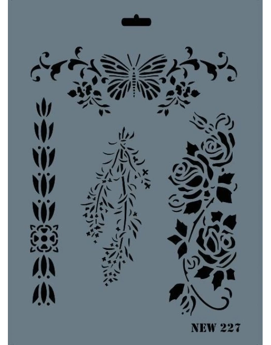 ® Rich New Seri N-227 Stencil 35x25 cm