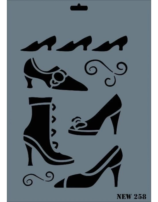 ® Rich New Seri N-258 Stencil 35x25 cm