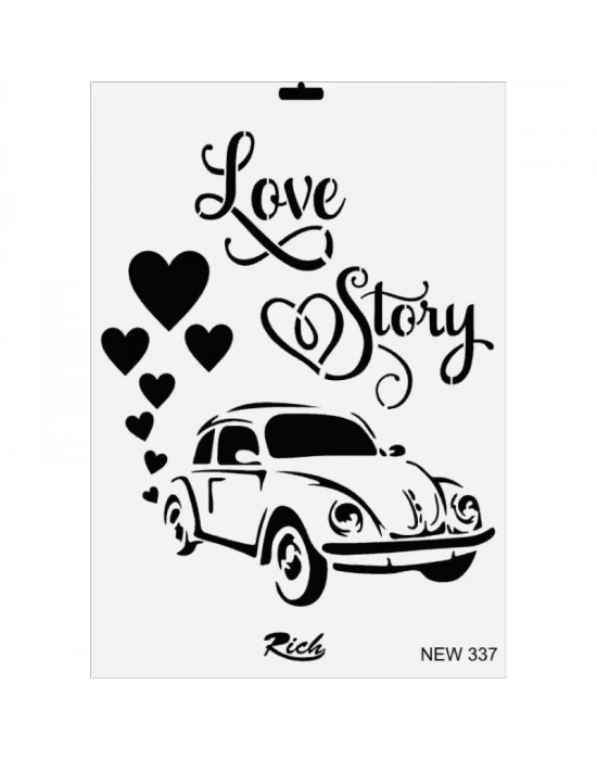 ® Rich New Seri N-337 Stencil 35x25 cm