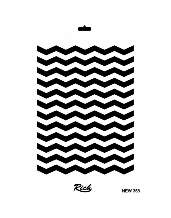 ® Rich New Seri N-358 Stencil 35x25 cm