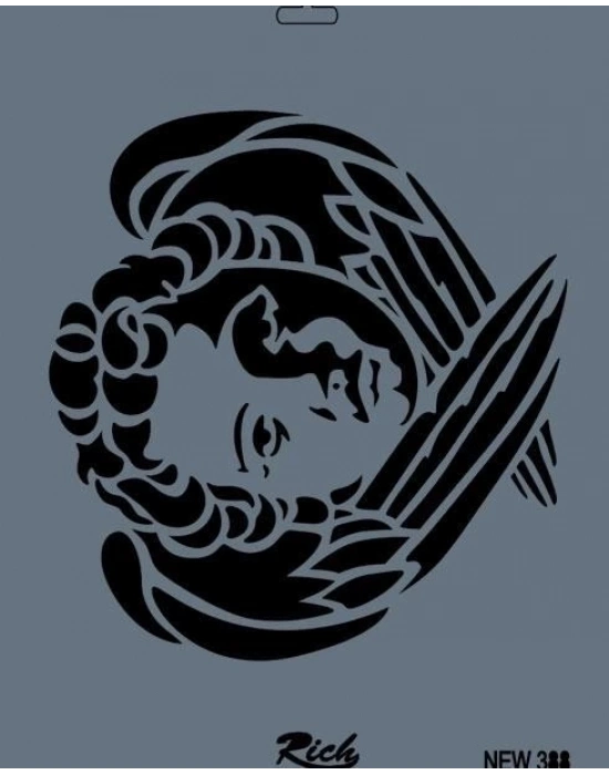 ® Rich New Seri N-388 Stencil 35x25 cm