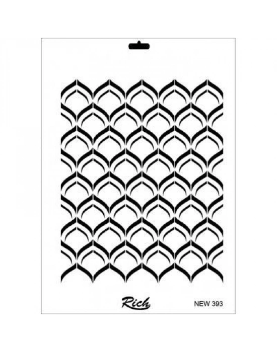 ® Rich New Seri N-393 Stencil 35x25 cm
