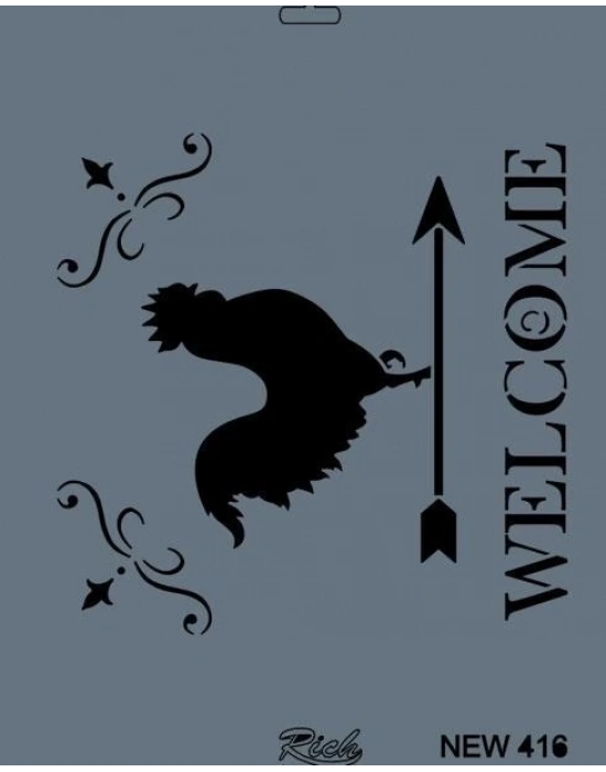 ® Rich New Seri N-416 Stencil 35x25 cm