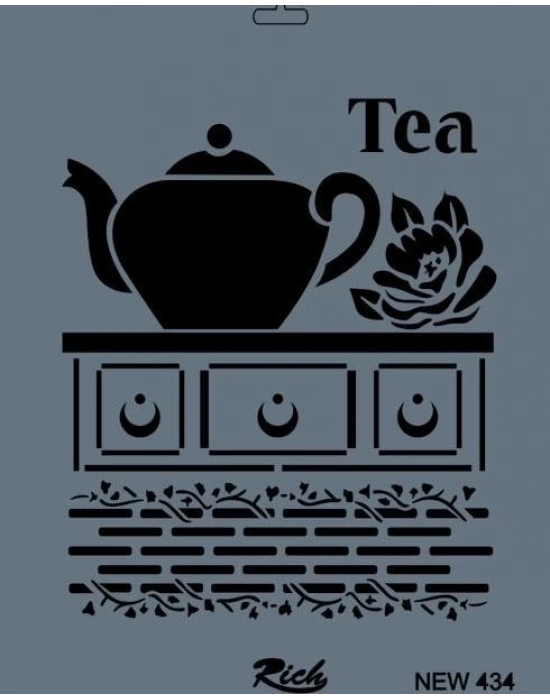 ® Rich New Seri N-434 Stencil 35x25 cm