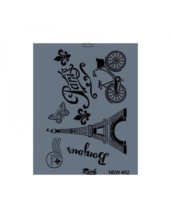 ® Rich New Seri N-452 Stencil 35x25 cm