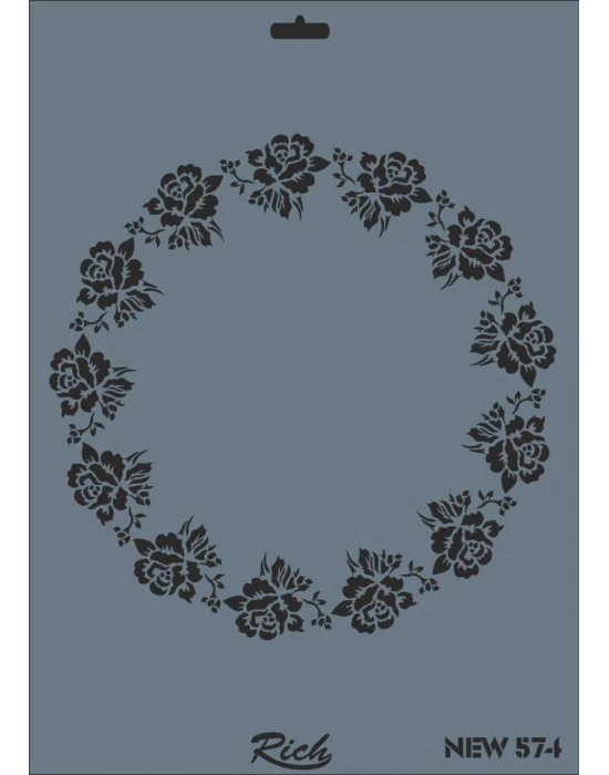 ® Rich New Seri N-574 Stencil 35x25 cm